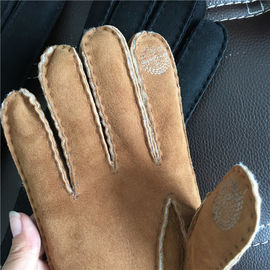 China De la lana de cordero auténtica de la zalea de los guantes piel más caliente femenina grueso con el finger proveedor