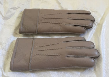 China La zalea para hombre de la cara doble alineó los guantes de cuero suavemente calientes para el invierno/conducir proveedor