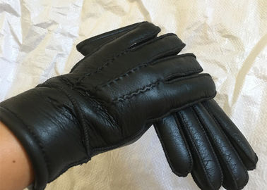 China Cuero suave alineado piel más caliente para hombre de los guantes de la zalea de Australia para a prueba de viento proveedor