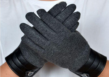 China Guantes gris oscuro de la pantalla táctil de las señoras, guantes del invierno con los fingeres de la pantalla táctil  proveedor