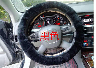 China Cubierta auténtica negra del volante de la zalea con las lanas puras de Australia proveedor