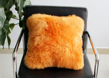 China Almohadas decorativas de las lanas largas para el sofá, cubierta de las almohadas de tiro de la piel de Brown de la silla proveedor