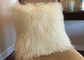 Almohada decorativa borrosa blanca, amortiguador mongol rizado extralargo de la lana de cordero  proveedor
