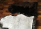Cubierta merina del suelo de la piel del cordero de la zalea de la lana negra larga natural real de la manta proveedor
