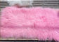 Las lanas reales mongoles los 60*120cm de la zalea de la manta el 100% de la zalea teñieron muestras libres del color rosado proveedor