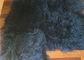 La manta mongol del tiro de la piel de 2 ' azules marinos *4, sofá grande lanza la arruga anti proveedor