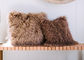 Camello auténtico marrón claro del amortiguador de la zalea de Tíbet de la piel del pelo mongol real de la onda los 40cm proveedor