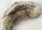 el cuello de la piel del reemplazo del mapache del tamaño de los 70*20cm a prueba de viento se calienta para la ropa proveedor