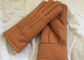 Guantes de la zalea del shearling de los hombres a prueba de viento, manoplas alineadas piel gruesa de los guantes de cuero  proveedor