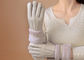 Guantes alineados shearling para mujer impermeable, guantes grises de la zalea de las señoras  proveedor