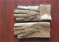 Los guantes más calientes de la zalea de la piel gruesa de las mujeres hechos a mano con la guarnición de la lana merina proveedor