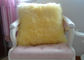 El doble del cojín de la lana de cordero de la zalea del shearling echó a un lado para la cama/el sofá decorativos proveedor
