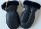 Manoplas de la zalea del shearling de los niños clásicos, guantes auténticos de Sueded del cordero para el bebé proveedor