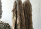 Cuello auténtico mullido de la piel del mapache, ajuste natural de la capilla de la piel del mapache del color para las mujeres proveedor