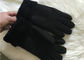 Los guantes de cuero de la zalea auténtica de los hombres dan guantes elegantes cosidos del shearling proveedor