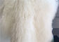 Piel blanca mongol Materiral del pelo de las lanas rizadas naturales largas de las ovejas para el tiro de la cama proveedor