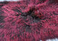 La zalea larga del pelo de la manta tibetana de la lana de cordero teñió la alfombra mongol de la manta de la placa de la piel del cordero proveedor