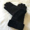 Las señoras unisex de los guantes del invierno del puño de la piel de la zalea paren guantes elegantes largos de la piel proveedor