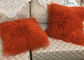Las lanas mongoles de la zalea amortiguan el amortiguador rizado de la piel de la piel de la zalea rizada larga auténtica de la almohada proveedor