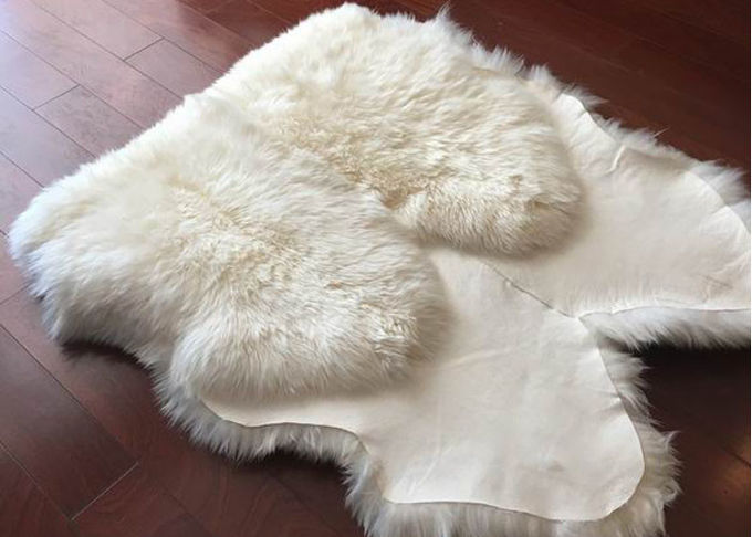 Alfombra blanca de marfil grande 4 de las lanas de Australia de la manta real de la zalea x 6 piel del pie 4