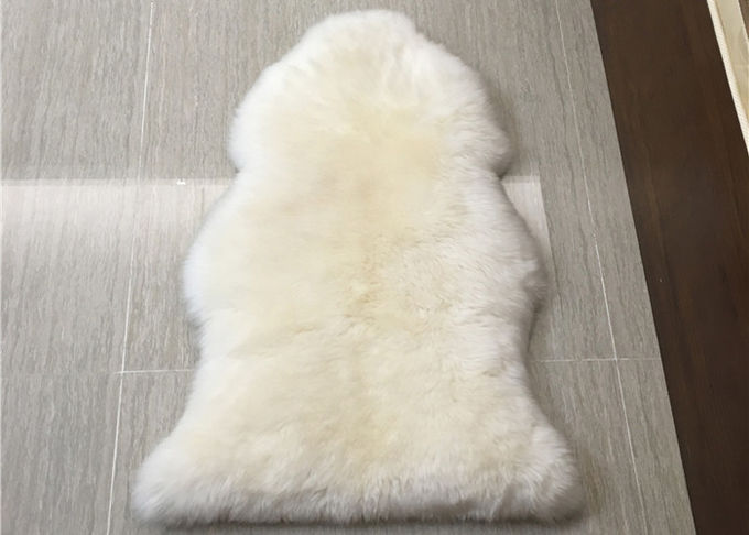 Patio largo blanco natural de la alfombra de la zalea de Nueva Zelanda de las lanas de la manta real de la zalea