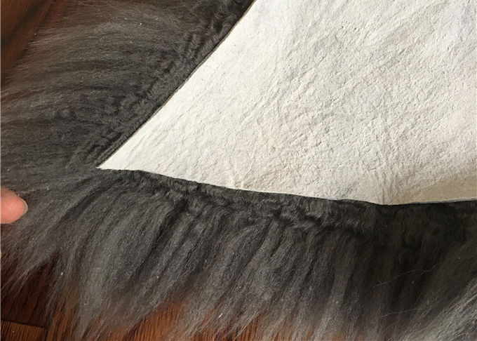 Zalea larga del negro de las lanas de la zalea de la manta piel real de Australia de la sola