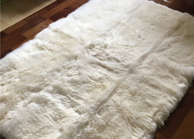 Alfombra grande de la zalea de la lana de cordero larga densamente para el juego del bebé de la sala de estar