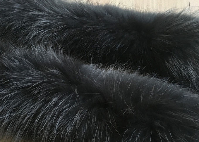 Calentador desmontable del mapache del cuello auténtico de gran tamaño de la piel suave para la chaqueta del invierno