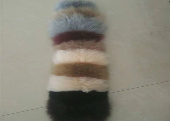 Almohadas lumbares decorativas de la lana de cordero pura, un amortiguador de asiento de carro lateral de la zalea de la piel 
