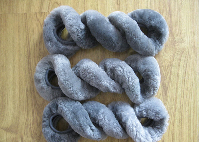Cubierta beige del volante de la zalea del otoño/del invierno con las lanas de Australia