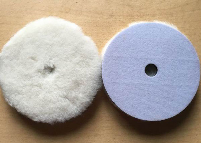 Lado estático anti del tampón para pulir de las lanas del OEM solo con el forro del apretón del gancho y del lazo