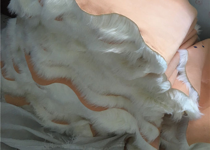Artículo australiano suavemente blanco anti de la manta de la zalea del resbalón con lanas de 60m m - de 70m m