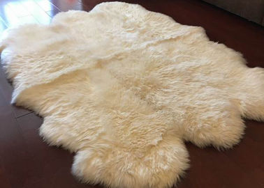 China Piel blanca de marfil de la manta 6 de la sala de estar de la piel, mantas de la zalea del dormitorio de 5,5 x 6 pies  proveedor