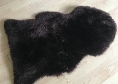 China Manta negra teñida del piso de la zalea, fundas de asiento auténticas de la zalea de las lanas largas del pelo  proveedor