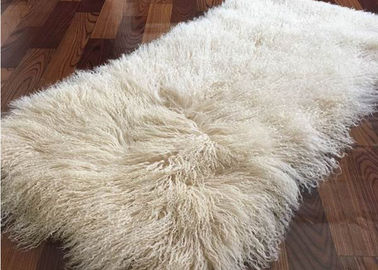 China Ignifugación mongol del color del beige de la manta los 60x120cm de la zalea de la manta de la cama de la piel proveedor