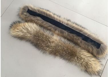 China El cuello caliente Eco de la piel del mapache del color natural amistoso para la capilla embroma el abrigo esquimal proveedor