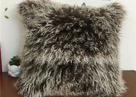 Almohada mongol de pelo largo natural de la piel del cordero de la lana de cordero de la cubierta tibetana de la almohada