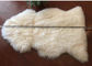 Pieza única larga de la piel 70 x110cm de la corderina del pelo de la manta blanca auténtica de la zalea proveedor