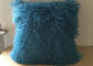 Almohada mongol real azul 18' de la piel del trullo amortiguador tibetano de la cama de la piel del cordero del pelo rizado proveedor
