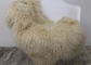 Manta blanca grande piel mongol/tibetana del 100% de la zalea del pelo largo rizado suave del cordero proveedor