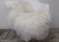 Manta blanca grande piel mongol/tibetana del 100% de la zalea del pelo largo rizado suave del cordero proveedor