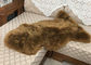 Color real de Brown oscuro de la manta de la zalea de las lanas largas merinas para el diseño casero del piso proveedor