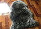 Piel de Australia de la zalea de las lanas largas naturales grises claras reales de la manta sola proveedor