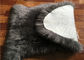 Piel de Australia de la zalea de las lanas largas naturales grises claras reales de la manta sola proveedor