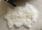 Piel real de las lanas de la zalea de la manta de las lanas del tiro del piso blanco como la nieve auténtico mongol del área proveedor