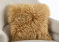18 pulgadas de almohadas decorativas de la piel larga de las ovejas, almohadas de tiro al aire libre de la piel mongol  proveedor