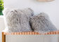 Las lanas largas pican la pulgada mongol de la almohada de tiro de la piel del cordero 20x20 para el sitio de la condición del aire proveedor