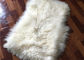 Piel real de las lanas de la zalea de la manta de las lanas del tiro del piso blanco como la nieve auténtico mongol del área proveedor