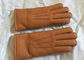 Los guantes más calientes M/L tamaño de la zalea de Brown del shearling auténtico para los niños/los adultos proveedor
