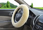 Cubierta beige del volante de la zalea de los accesorios del coche con tamaño/el logotipo modificados para requisitos particulares proveedor